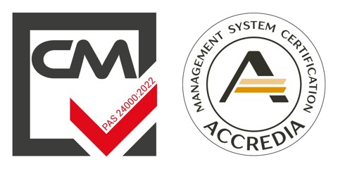 Logo certificazione PAS 24000 C&M – ACCREDIA